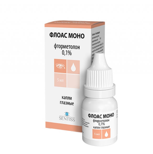 Флоас Моно капли глазные 1мг/мл 5мл купить в Дмитрове по цене от 355 рублей