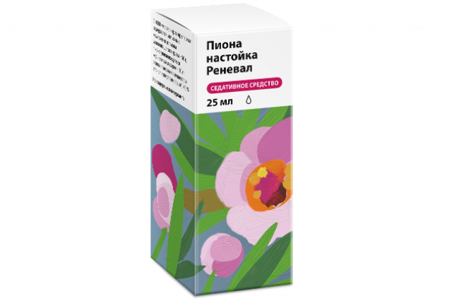 Пион Реневал настойка 25мл купить в Москве по цене от 134 рублей