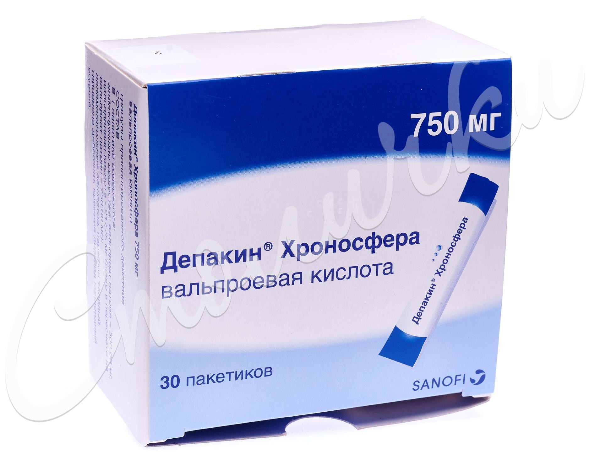 Депакин Хроносфера гранулы пролонгированные 750мг №30 купить в Москве по  цене от 829 рублей