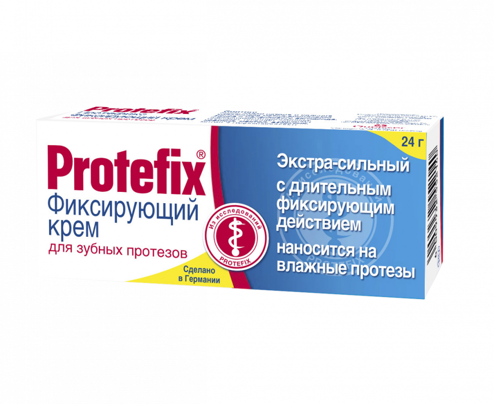 Протефикс крем для фиксации зубных протезов экстра сильный 20мл купить в  Москве по цене от 223 рублей