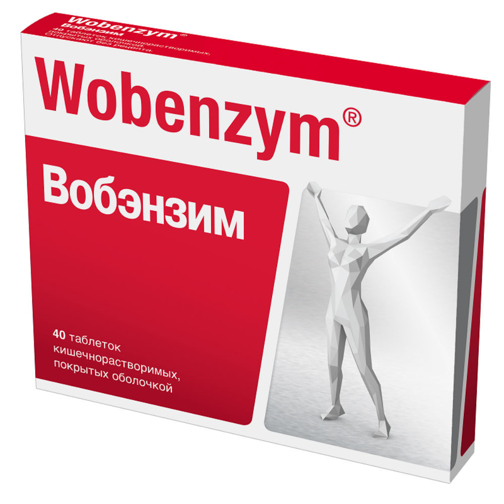 Вобэнзим таблетки покрытые оболочкой №40 купить в Москве по цене от 703  рублей