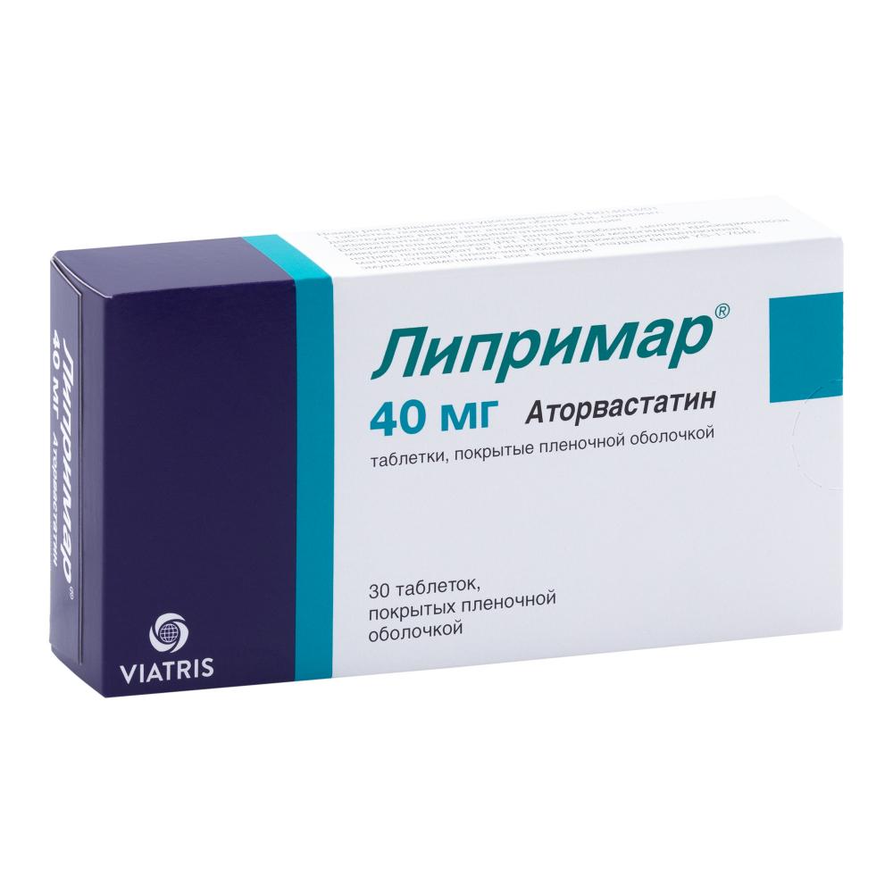 Липримар таблетки покрытые оболочкой 40мг №30 купить в Москве по цене от  435.5 рублей