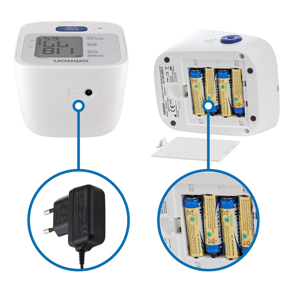 Омрон тонометр автомат M2 Basic (7121) с адаптером купить в Москве по цене  от 2975 рублей