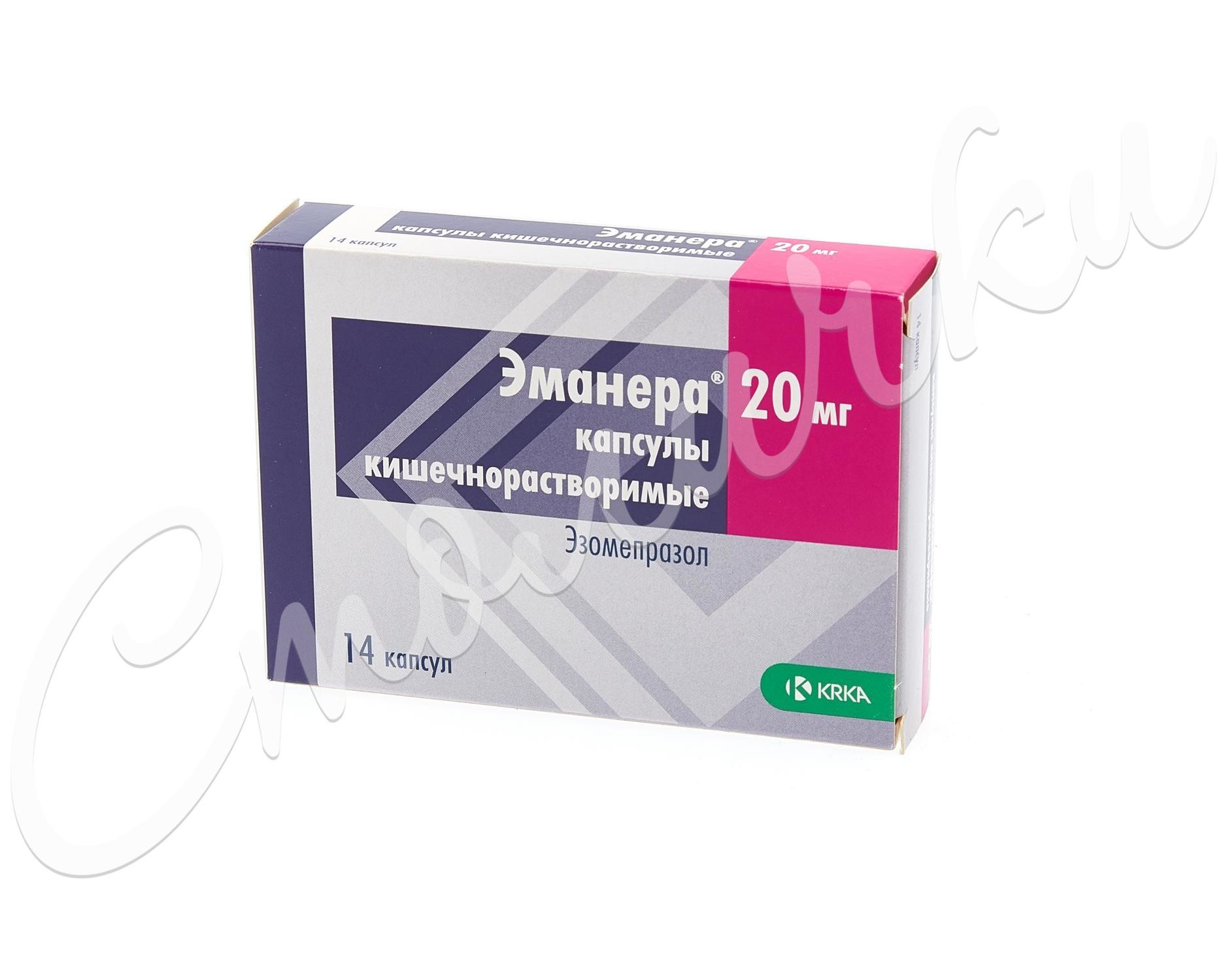 Эманера капсулы 20мг №14 купить в Струнино по цене от 101.5 рублей