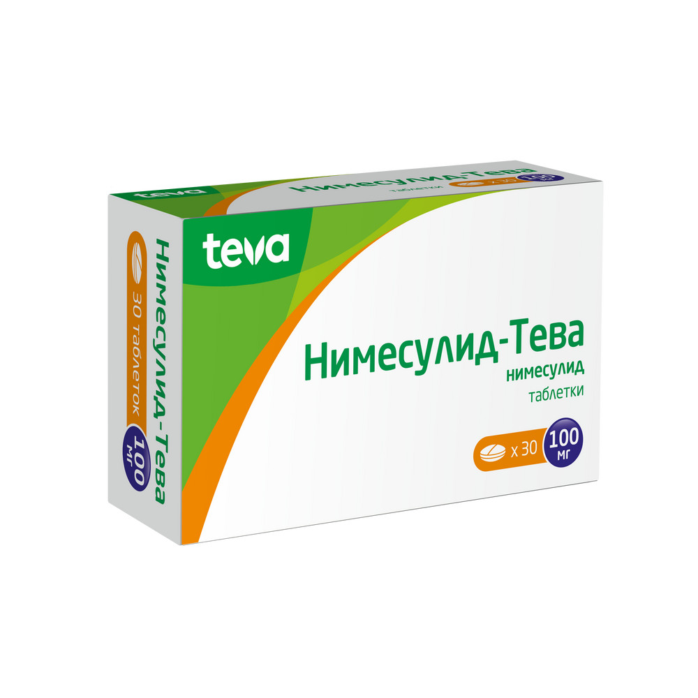 Нимесулид-Тева таблетки 100мг №30 купить в Москве по цене от 327 рублей