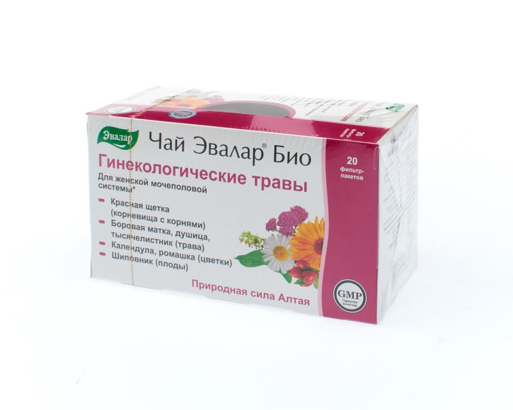 Эвалар Био чай Гинекологические травы 1,5г №20 купить в Москве по цене от  198 рублей