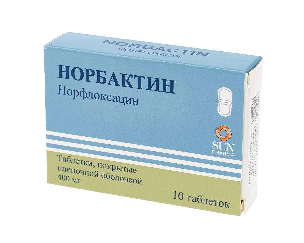 Норбактин таблетки покрытые оболочкой 400мг №10 купить в Москве по цене от  288 рублей