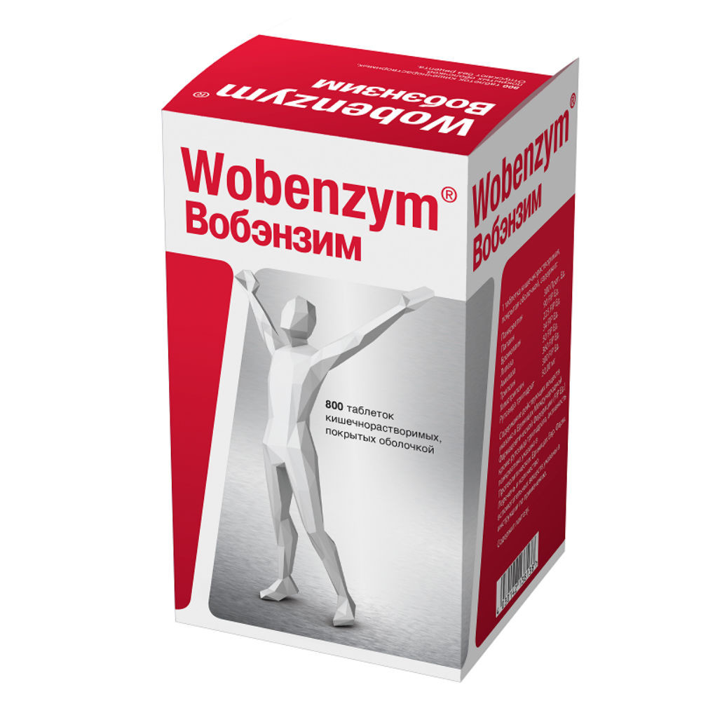 Вобэнзим таблетки покрытые оболочкой №800 купить в Москве по цене от 9431  рублей