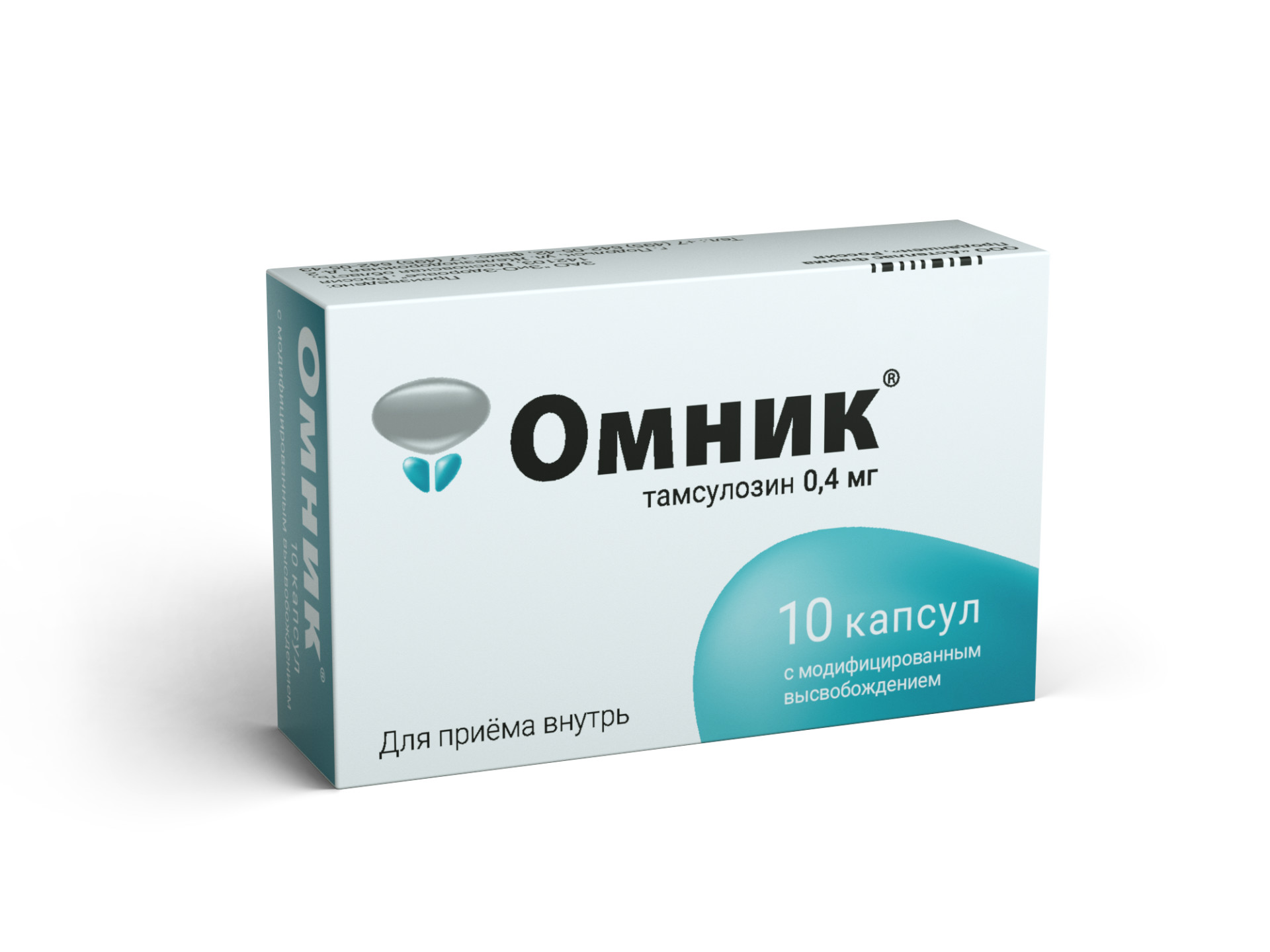 Омник капсулы с модиф. высвоб. 0,4мг №10 купить в Москве по цене от 348  рублей