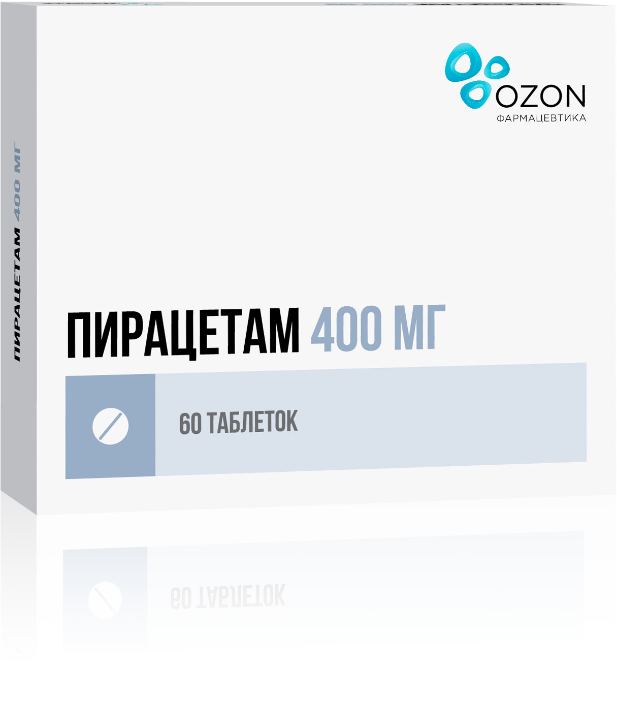 Пирацетам Озон таблетки 400мг №60 купить в Москве по цене от 79.5 рублей