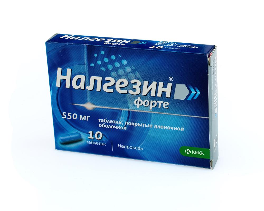 Налгезин форте таблетки покрытые оболочкой 550мг №10 купить в Москве по  цене от 426 рублей