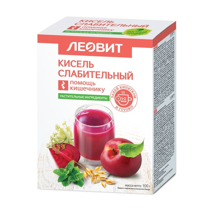 Леовит Кисель слабительный 20г №5 купить в Москве по цене от 248 рублей