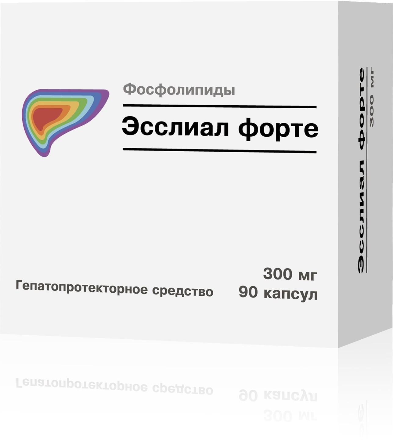 Эсслиал форте капсулы 300мг №90 купить в Москве по цене от 1230 рублей