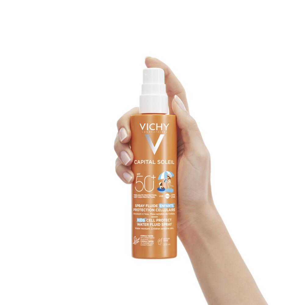 Виши Капитал Солей спрей для детей солнцезащитный SPF50 200мл купить в ...