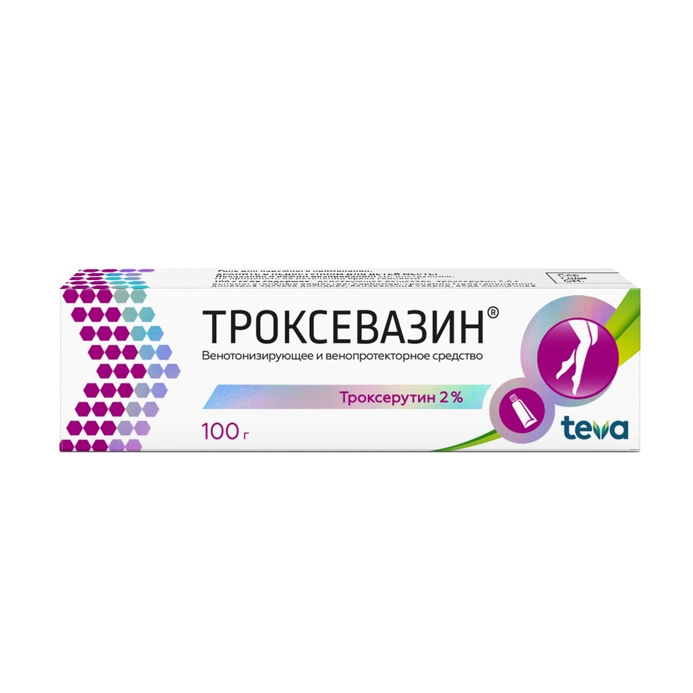 Троксевазин гель 2% 100г купить в Москве по цене от 570 рублей