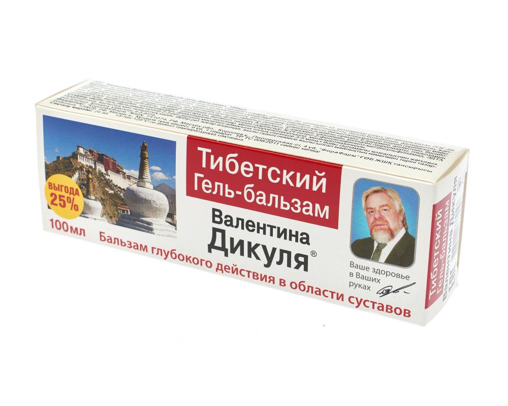 Валентина Дикуля гель-бальзам Тибетский 100мл купить в Москве по цене от  201 рублей