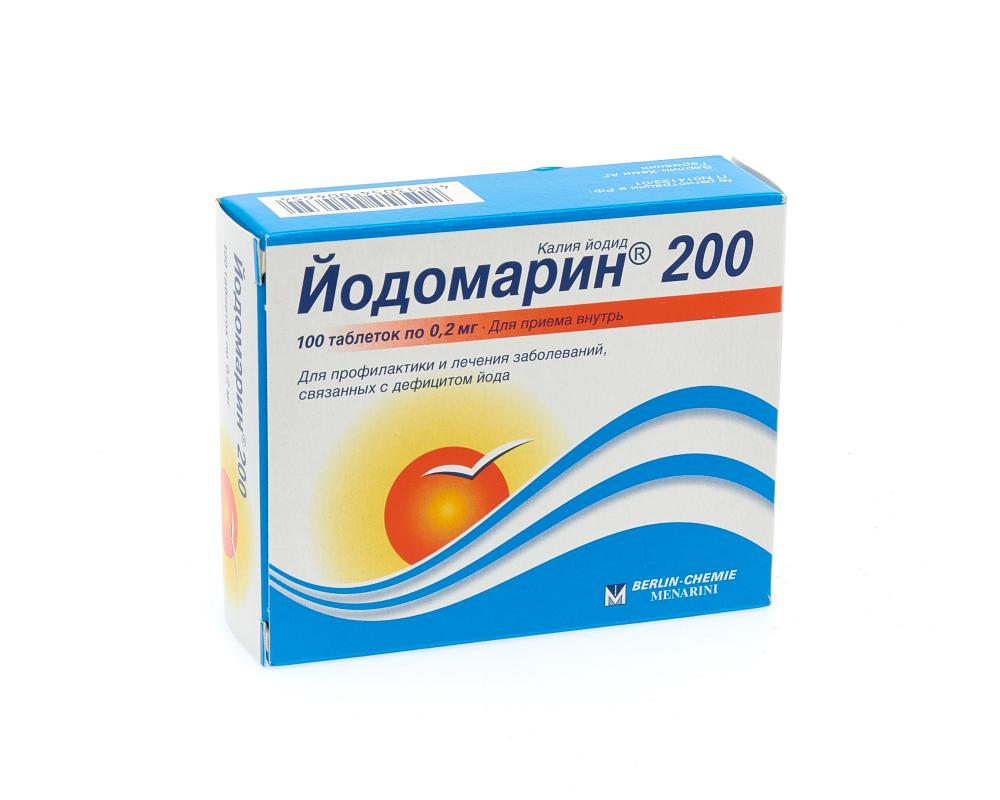 Йодомарин 200 таблетки №100 купить в Москве по цене от 220 рублей