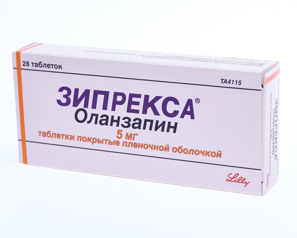 Зипрекса таблетки покрытые оболочкой 5мг №28 купить в Москве по цене от 636  рублей