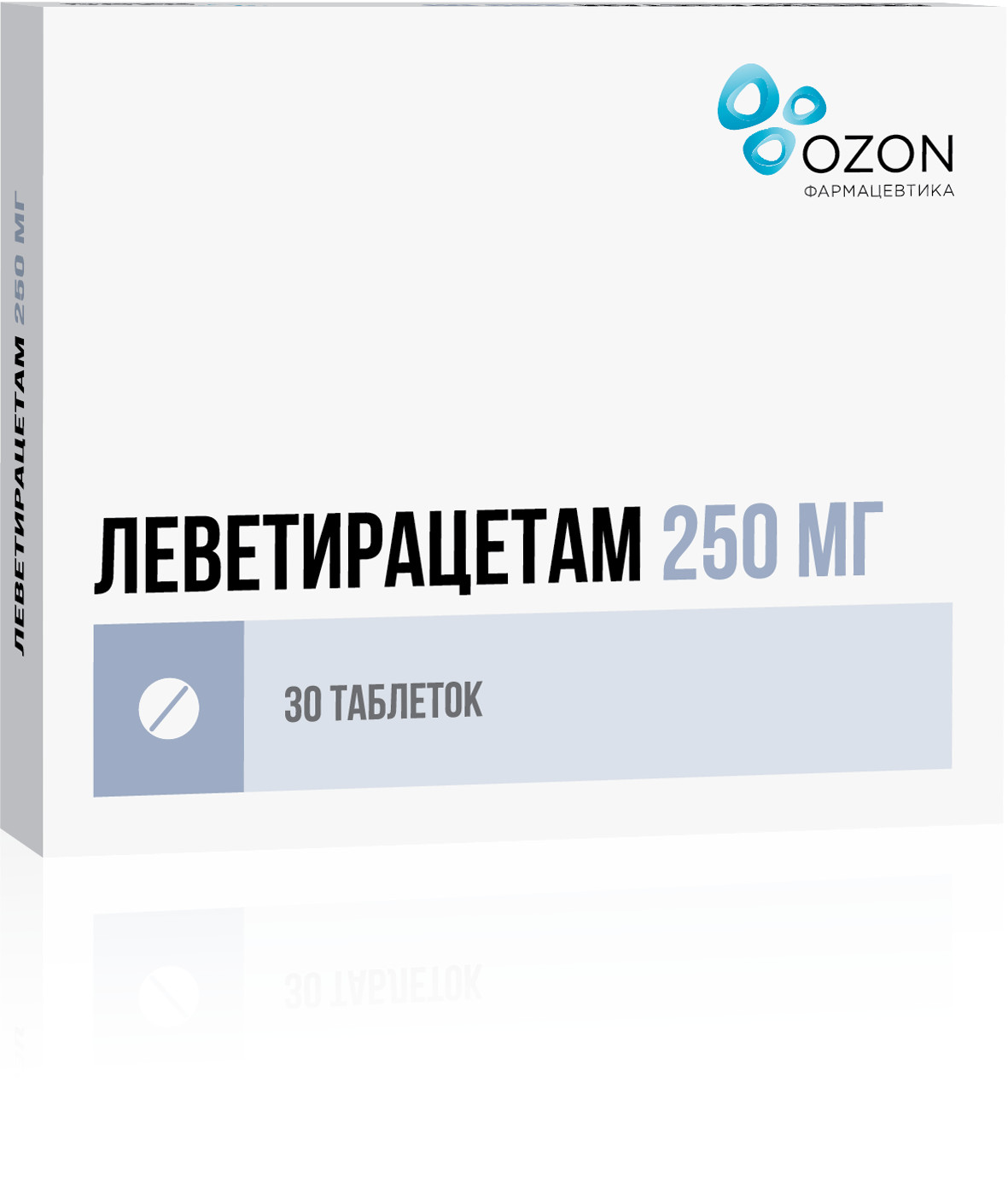 Леветирацетам Озон таблетки 250мг №30 купить в Москве по цене от 467.5  рублей