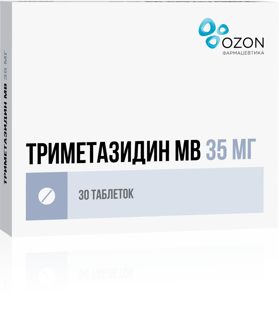 Триметазидин МВ Озон таблетки пролонгированные 35мг №30 купить в Обнинске  по цене от 231 рублей