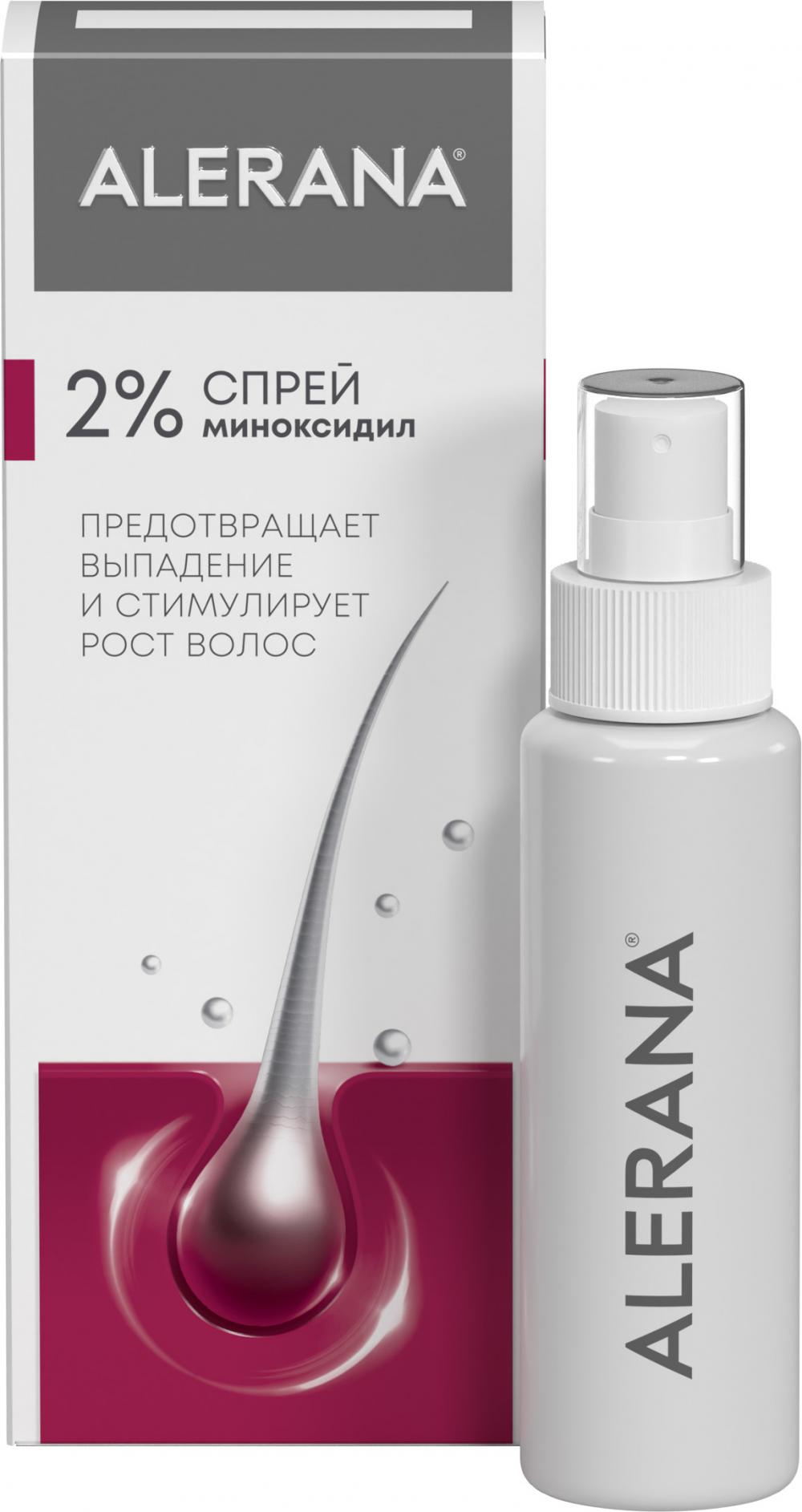 Алерана спрей 2% 60мл купить в Москве по цене от 993 рублей