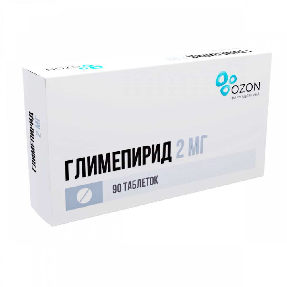 Глимепирид Озон таблетки 2мг №90 купить в Москве по цене от 437 рублей