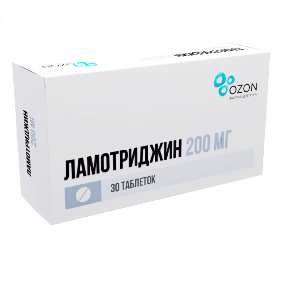 Ламотриджин Озон таблетки 200мг №30 купить в Коломне по цене от 1448 рублей