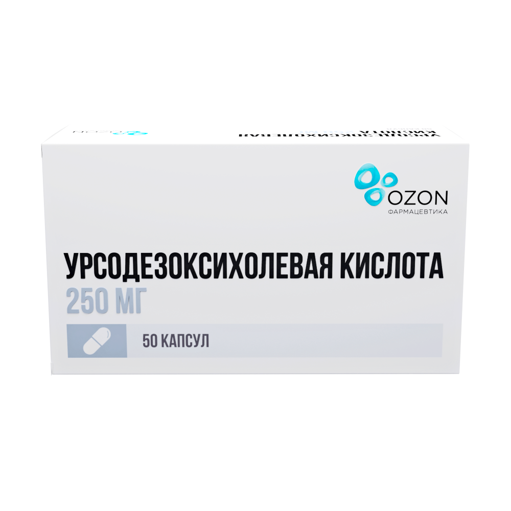 Урсодезоксихолевая кислота Озон капс. 250мг №50 купить в Щербинке по цене  от 725 рублей