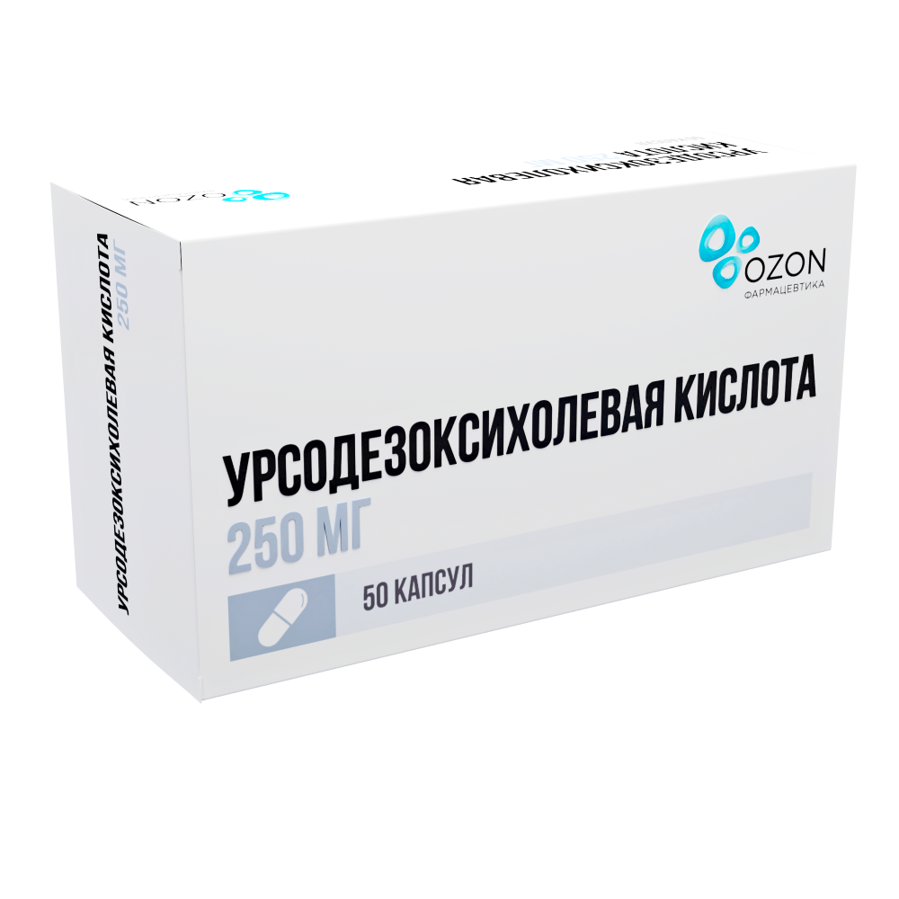 Урсодезоксихолевая кислота Озон капс. 250мг №50 купить в Щербинке по цене  от 725 рублей