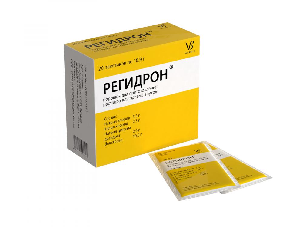Регидрон порошок для приготовления раствора внутрь 18,9г №20 купить в ...