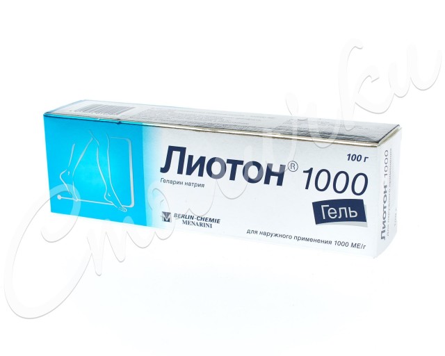 Лиотон 1000 гель 1000 ЕД/г 100г купить в Санкт-Петербурге по цене от 1260 рублей
