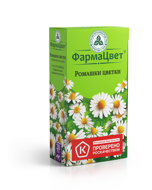 Ромашка аптечная цветки КЛС 1,5г №20 купить в Москве по цене от 104 рублей