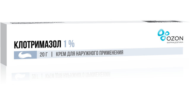 Клотримазол Озон крем 1 г купить в Москве по цене от 183 рублей