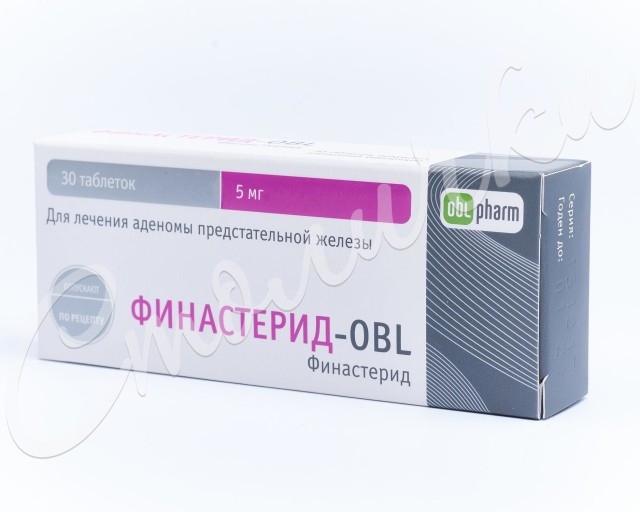 Финастерид-OBL таблетки покрытые оболочкой 5мг №30 купить в Санкт-Петербурге по цене от 223.5 рублей
