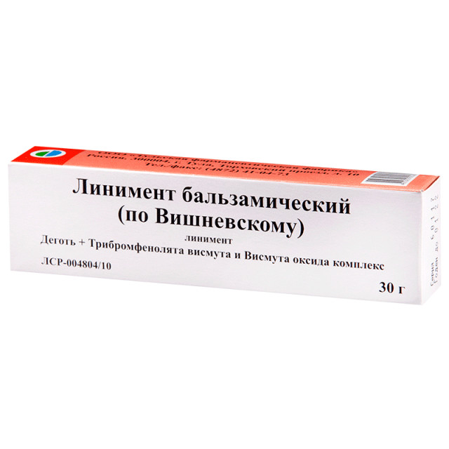 Вишневского линимент 30г купить в Москве по цене от 51 рублей