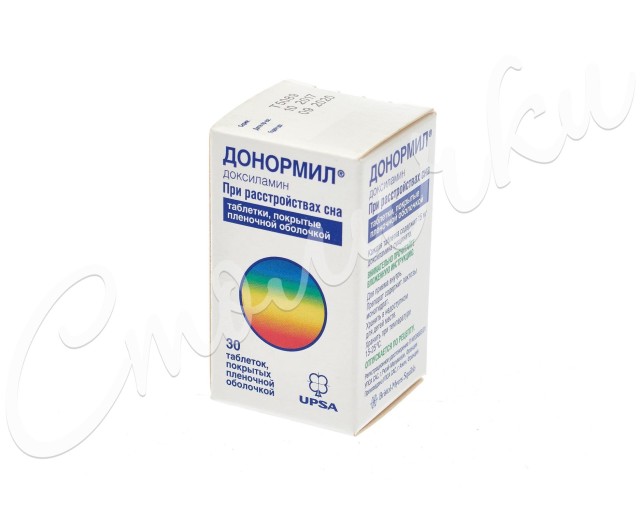 Донормил таблетки покрытые оболочкой 15мг №30 купить в Москве по цене от 410 рублей