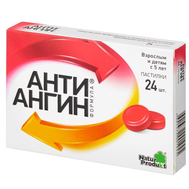 Анти-Ангин формула пастилки №24 купить в Москве по цене от 332 рублей