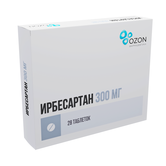 Ирбесартан Озон таблетки покрытые оболочкой 300мг №28 купить в Москве по цене от 709 рублей