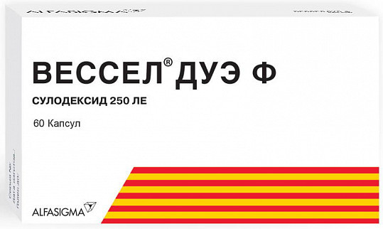 Вессел Дуэ Ф капсулы 250 ЛЕ №60 купить в Москве по цене от 3384 рублей