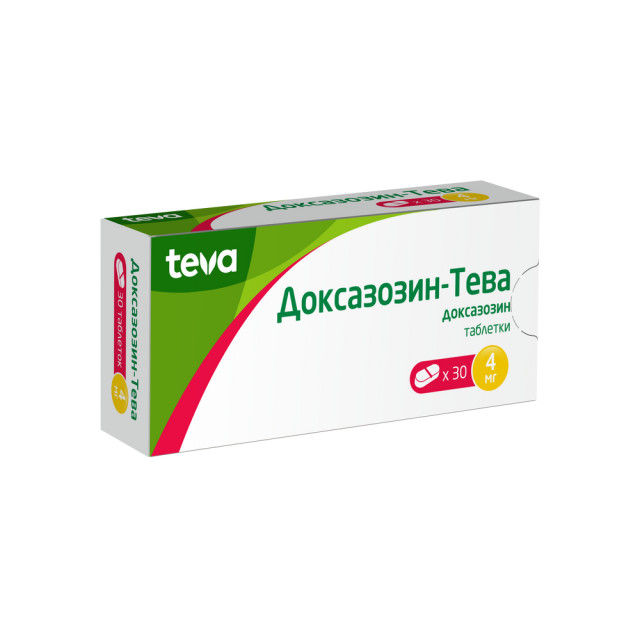 Доксазозин Тева таблетки 4мг №30   по цене от 265 рублей