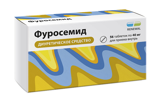 Фуросемид Реневал таблетки 40мг №56 купить в Александрове по цене от 80 рублей