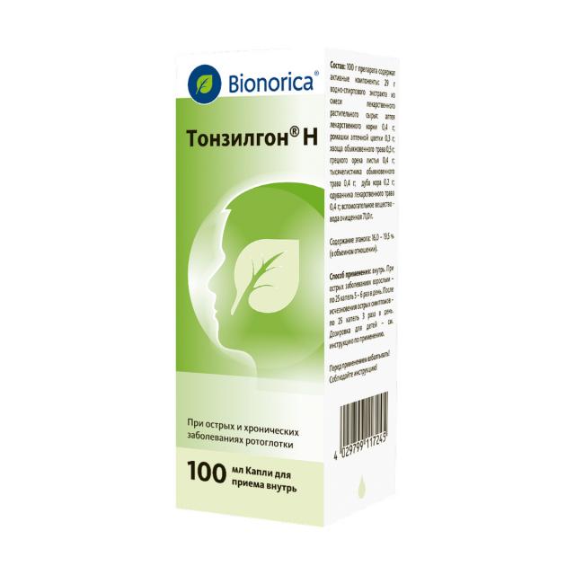 Тонзилгон Н капли внутрь 100мл купить в Москве по цене от 611 рублей