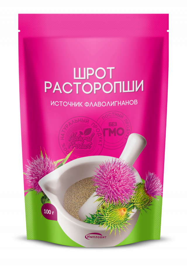 Расторопша шрот 100г Импловит купить в Москве по цене от 110 рублей