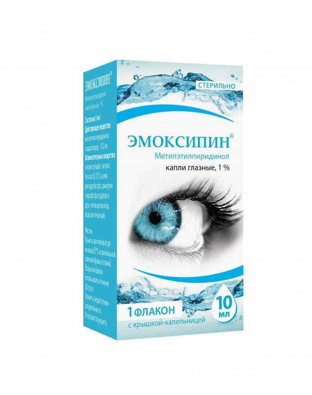 Эмоксипин ФСТ капли глазные 1мл купить в Москве по цене от 384 рублей
