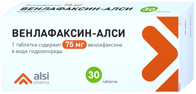 Венлафаксин-АЛСИ таблетки 75мг №30 купить в Пушкино по цене от 761 рублей