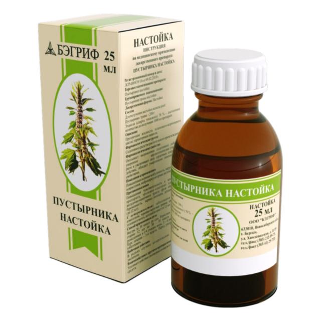 Пустырник настойка 25мл Бэгриф купить в Москве по цене от 43 рублей