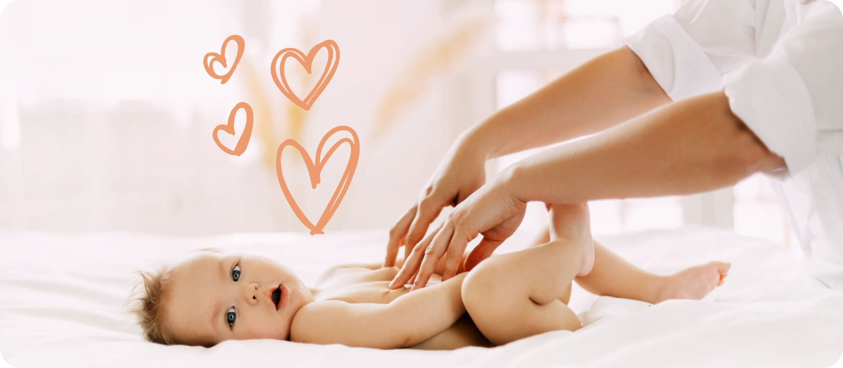 Приемы массажа для детей 3–6 месяцев